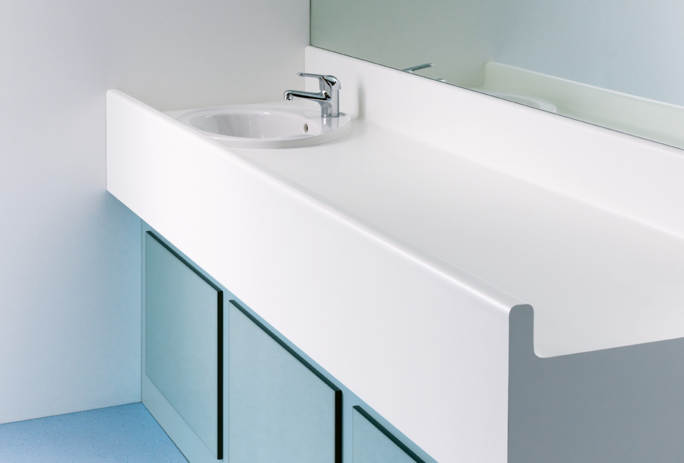 Venesta Washrooms Hpl Babychanging Vanity Unit1
