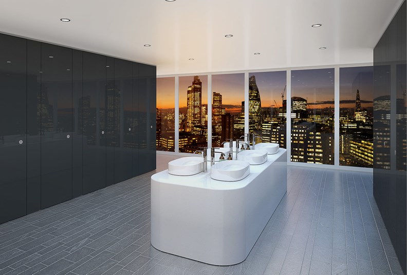 Venesta Washrooms Toilet Cubicles Export Sylan Colour Coat High Gloss