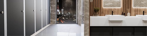 Venesta Washrooms Sahara ColourCoat Toilet Cubicles