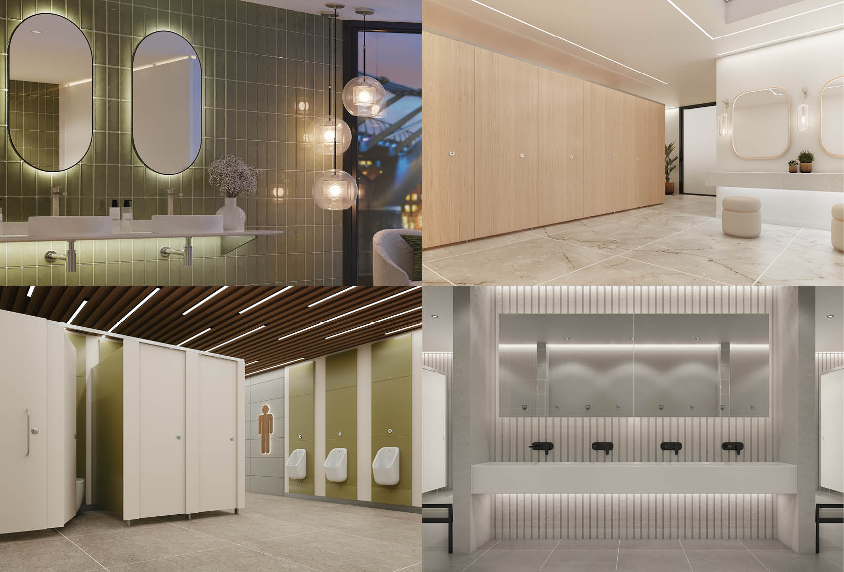 Commercial restroom design trends for 2024 | Venesta